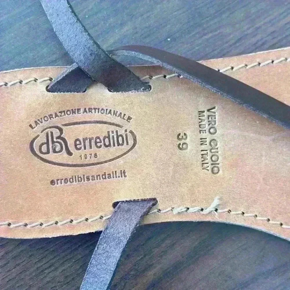 Vero Cuoio sandals size 39 (8.5) never worn lather color brown - Picture 5 of 8